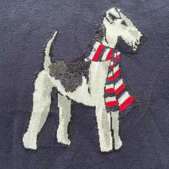 Tommy Hilfiger Navy Blue Dog Lightweight T-Shirt Wmn M Preppy Classic Stylish - Picture 2 of 7